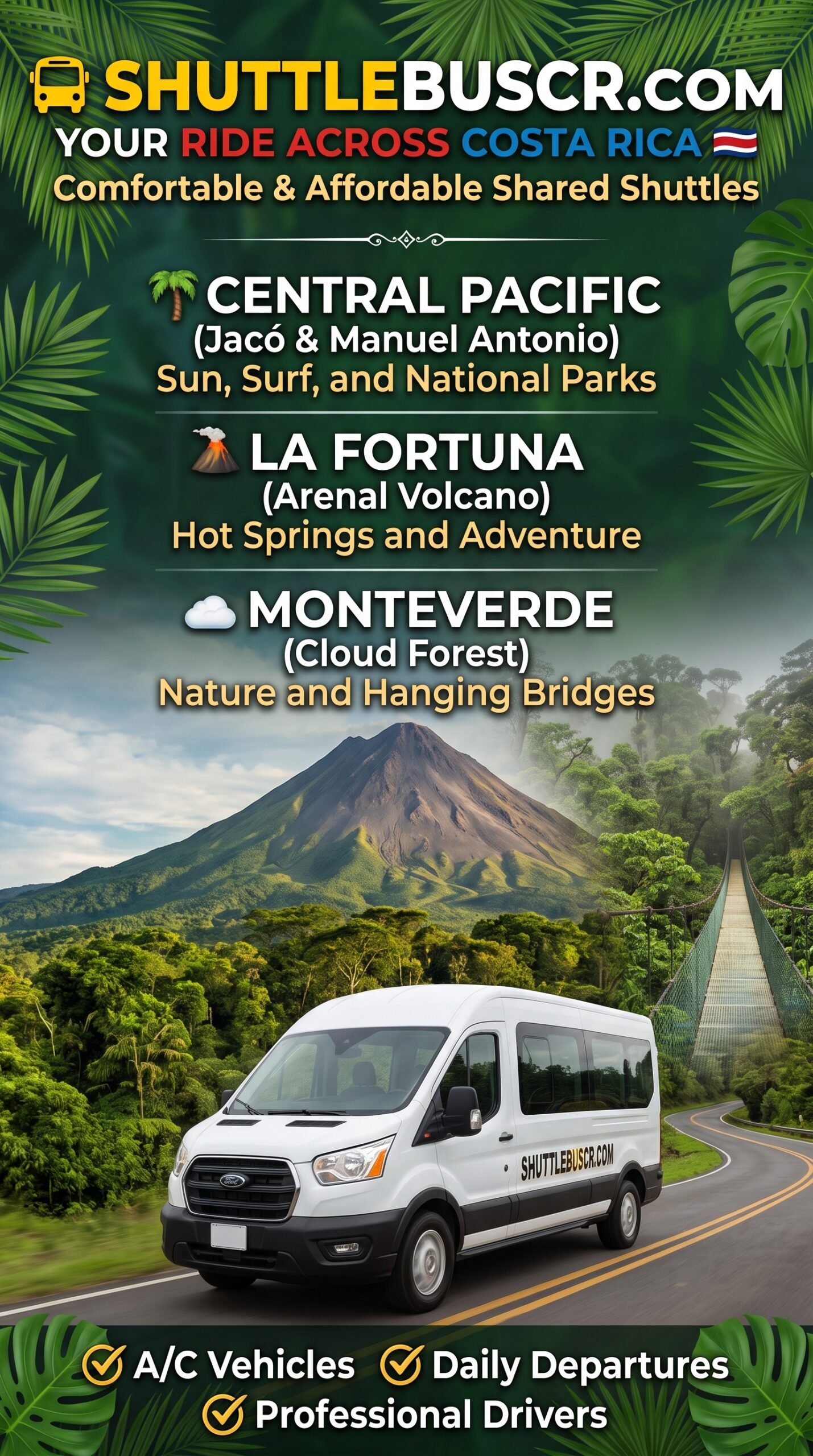 Shared shuttle central pacific costa rica